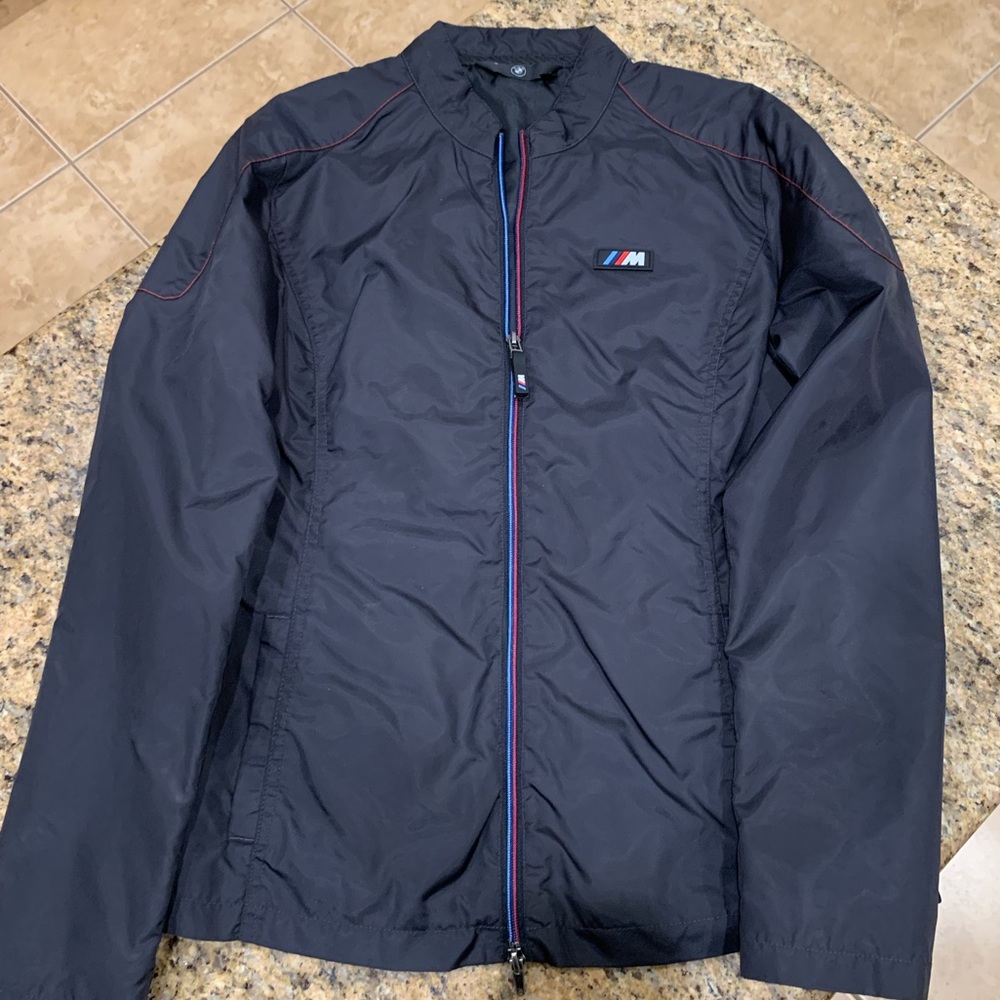 Genuine BMW Women’s Nylon Zip Up M3 M4 M5 M6 M7 Black Jacket - Size Medium